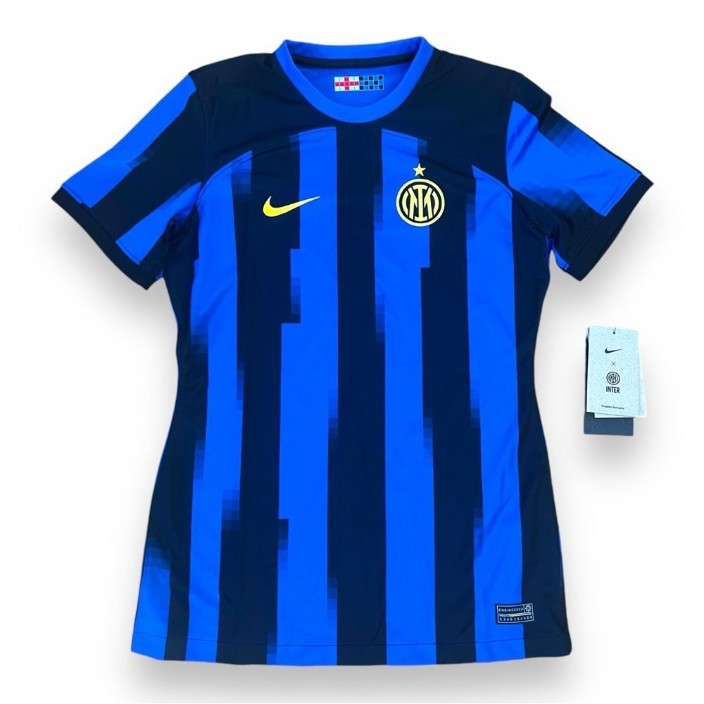 Nike Womens Inter Milan 2023/24 Stadium Home Jersey Short Sleeve Blue Size S NWT